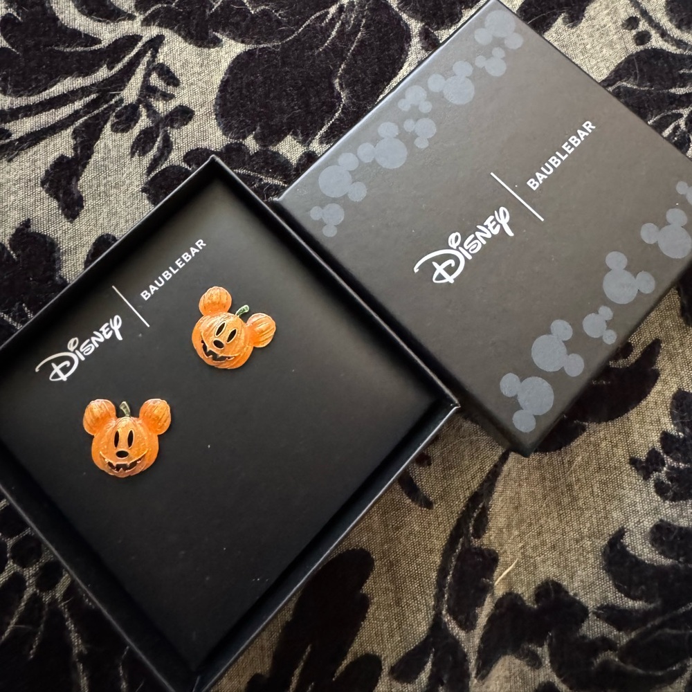 BaubleBar Halloween Mickey Earrings - Orange